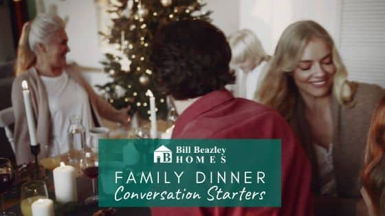 Family dinner conversation starters banner