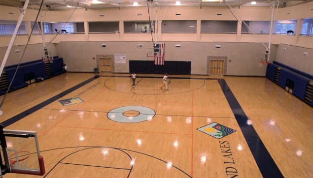 An image of the basketball course at the Y.